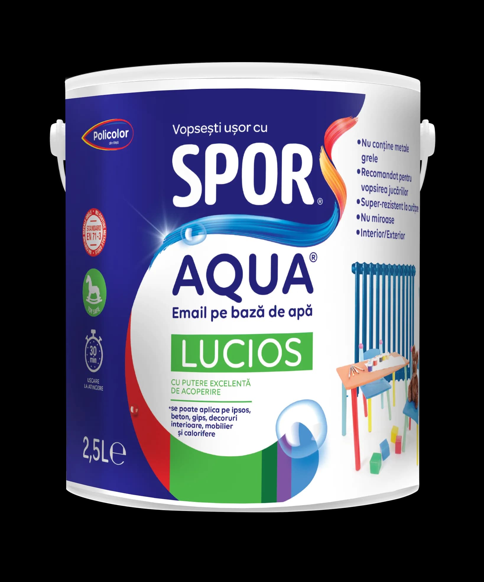 SPOR AQUA email lucios pe bază de apă