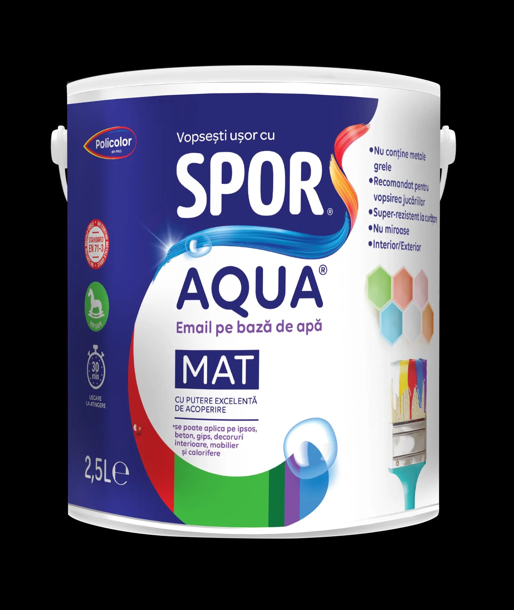 SPOR AQUA email mat pe bază de apă