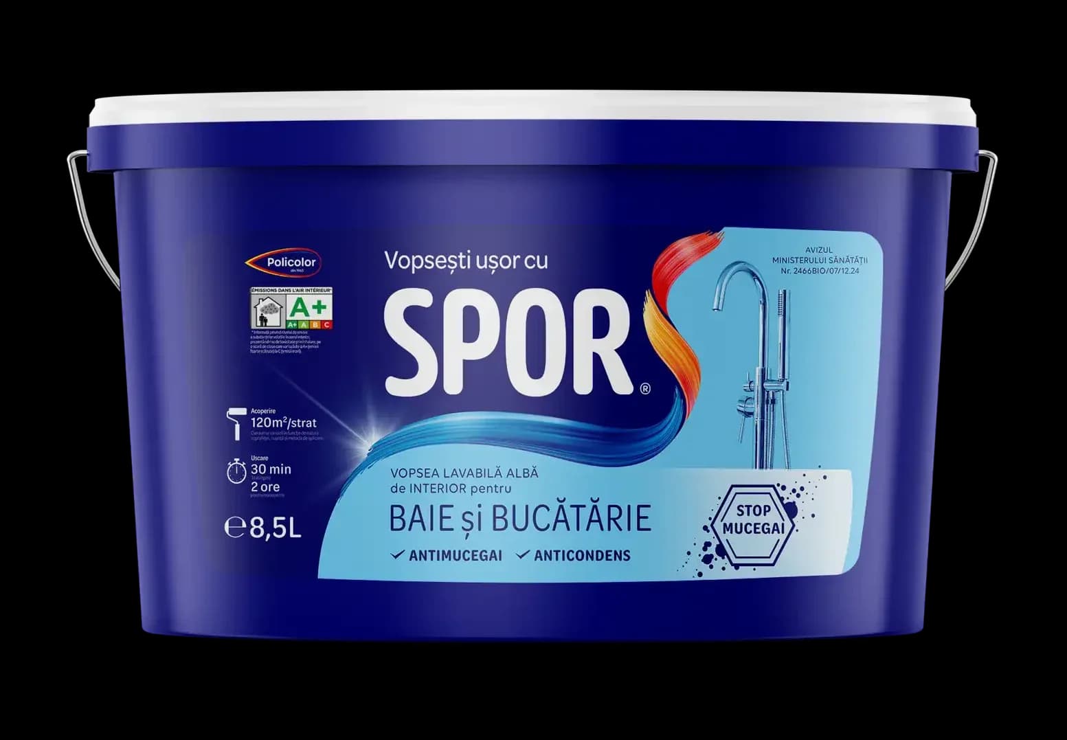 SPOR vopsea lavabilă de interior pentru Baie și Bucătărie