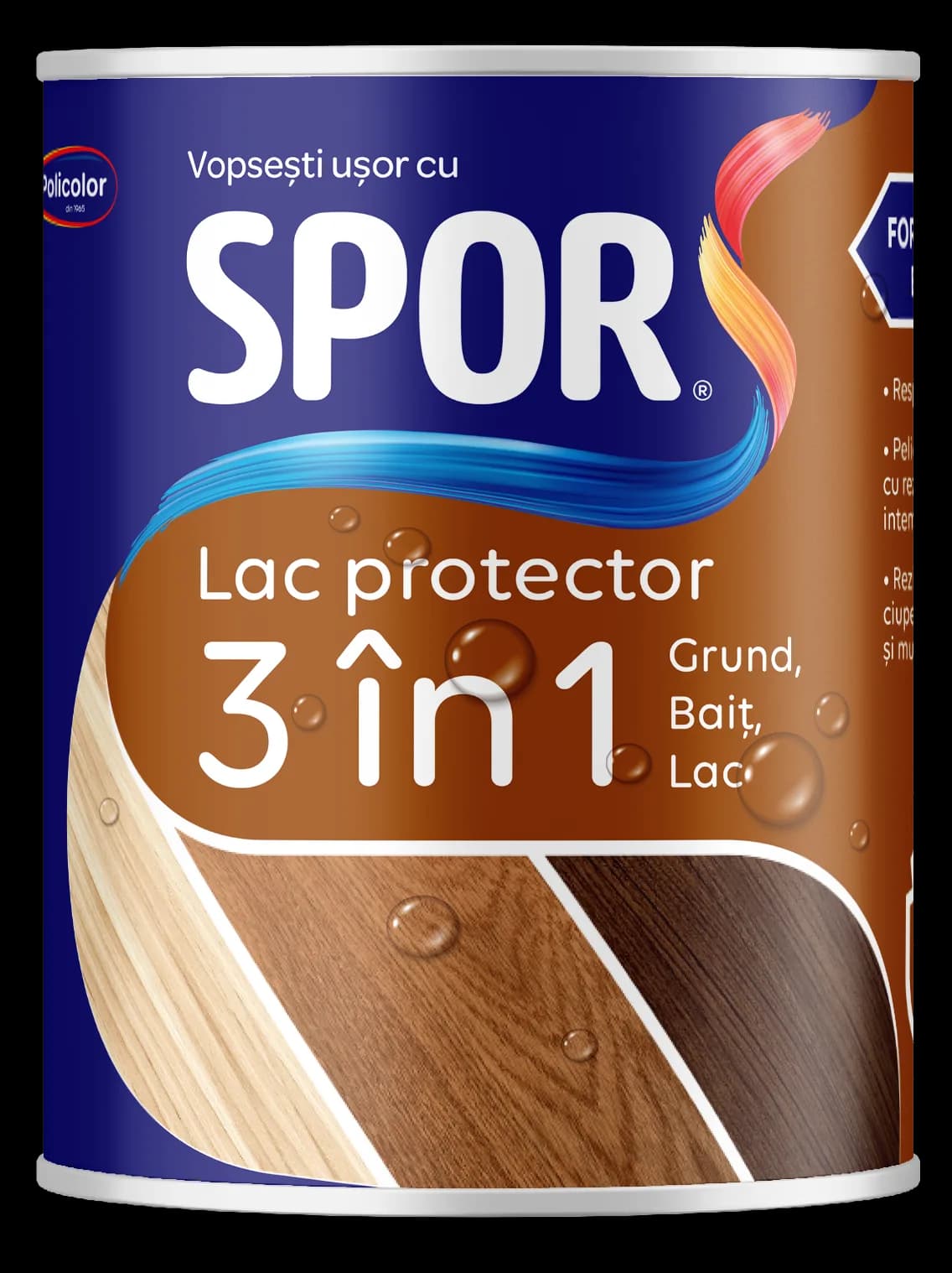 SPOR Lac protector colorat 3 în 1