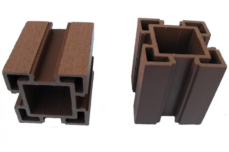 Stalp WPC (lemn compozit) fara caneluri, Bencomp P90x90CC