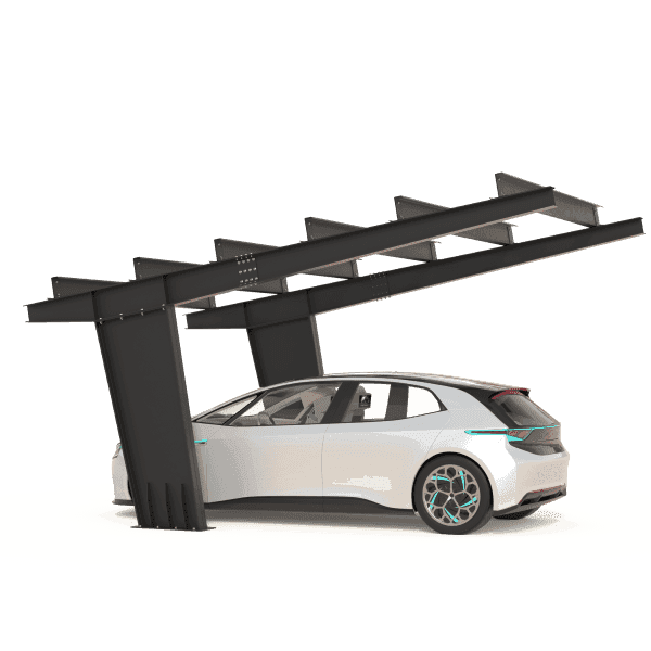 Structura carport MODEL01, 1 loc — imagine 2