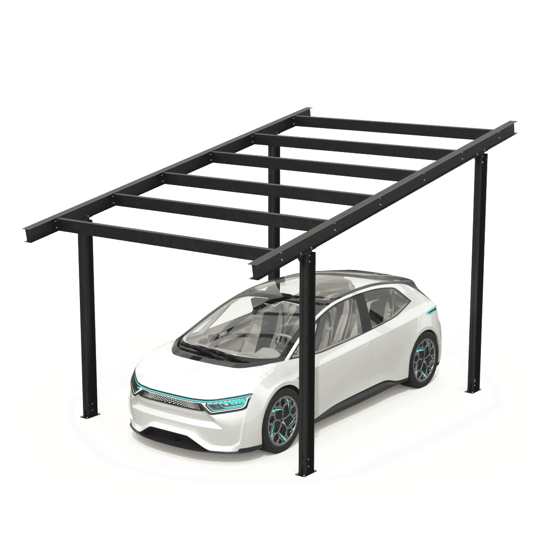 Structura carport MODEL05, 1 loc