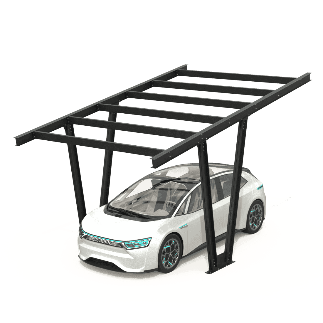Structura carport MODEL06, 1 loc