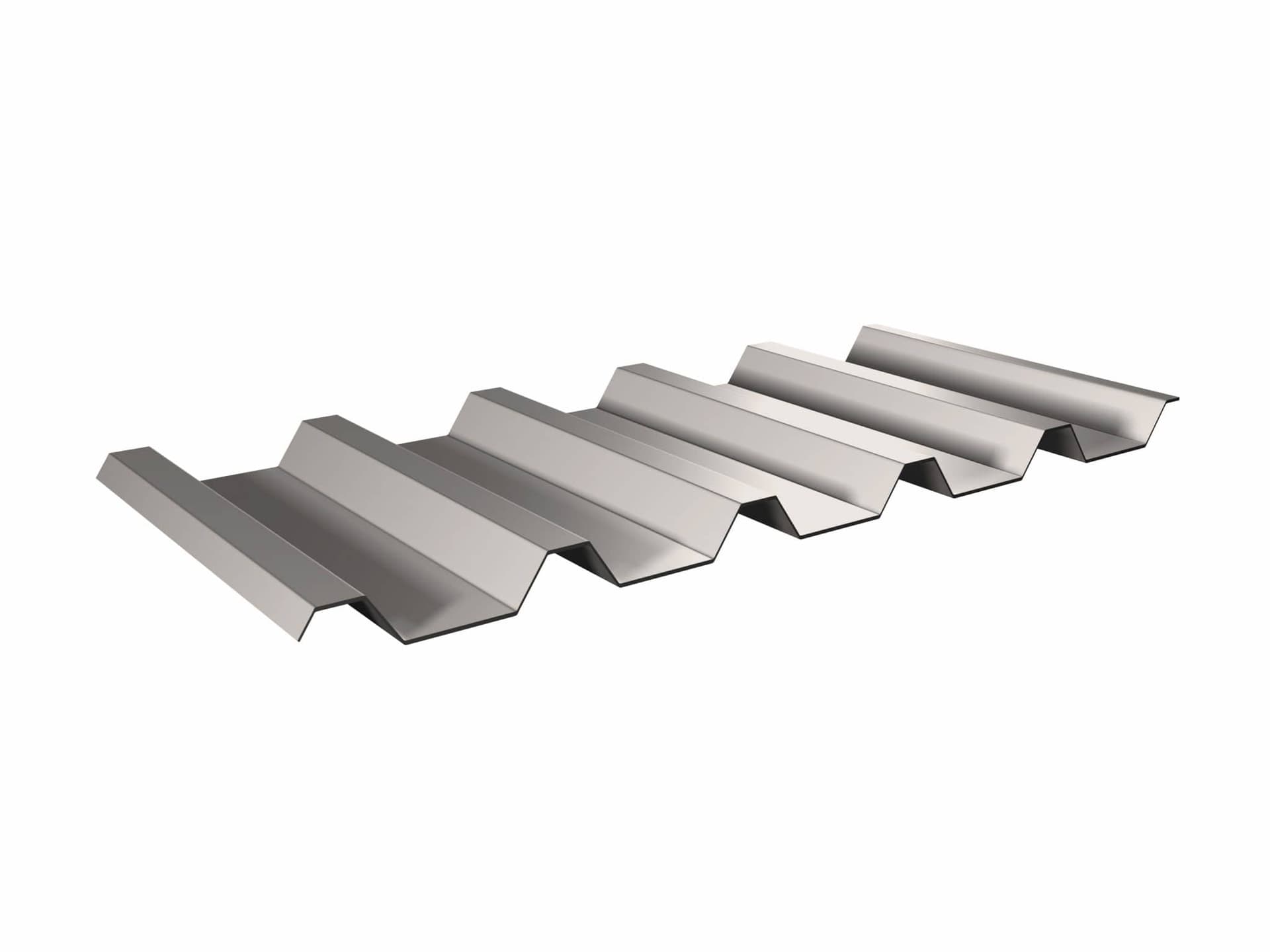 Tabla cutata T45 zincata, 0.4 mm cu folie Dristop, Bilka — imagine 1