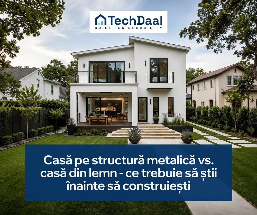 Casa pe structura metalica vs. casa din lemn – ce trebuie sa stii inainte sa construiesti