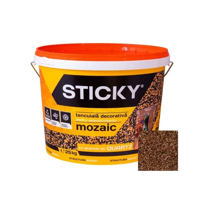 Tencuiala decorativa Sticky mozaic, 25kg