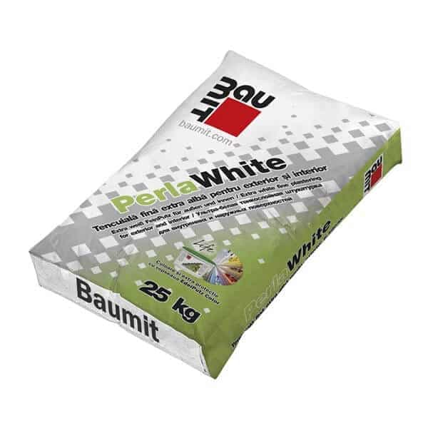 Tencuiala fina extra-alba PerlaWhite Baumit — imagine 1