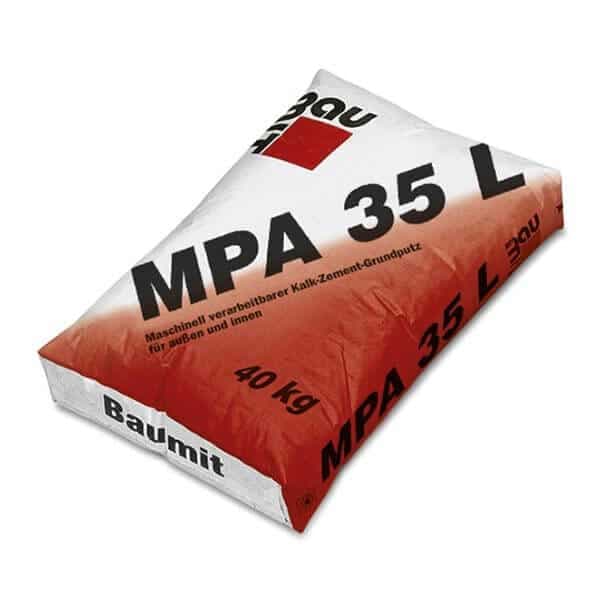 Tencuiala usoara mecanizata Baumit MPA 35 Sac 40KG — imagine 1