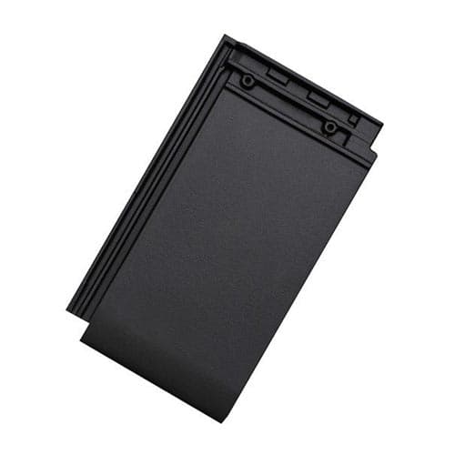 Tigla Ceramica Tondach Figaro Deluxe Negru Lucios 24.1×42.4cm — imagine 1