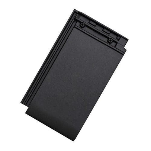 Tigla Ceramica Tondach Figaro Deluxe Negru Satinat 24.1×42.4cm — imagine 1