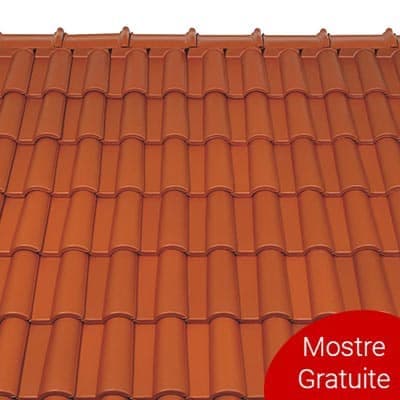 Tigla Ceramica Tondach Mediteran Plus Rosu Satinat 27.5x44cm — imagine 2