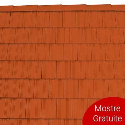 Tigla Ceramica Tondach Solzi cu Falturi Natur 21x40cm — imagine 2