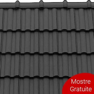 Tigla Ceramica Tondach Twist Antracit Satinat 30x50cm — imagine 2