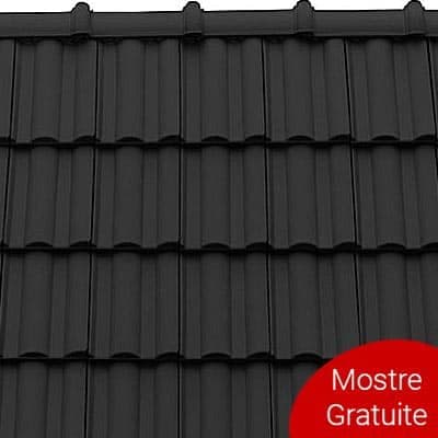Tigla Ceramica Tondach Twist Negru Satinat 30x50cm — imagine 2