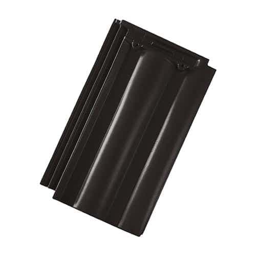 Tigla Ceramica Tondach Twist Negru Satinat 30x50cm — imagine 1