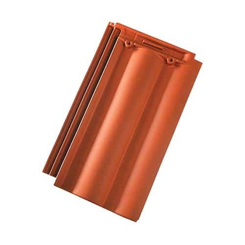 Tigla de coama de inceput presata Tondach Twist Teracota Mat — imagine 2