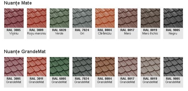 Tigla metalica Clasic Mat 0.5mm — imagine 1