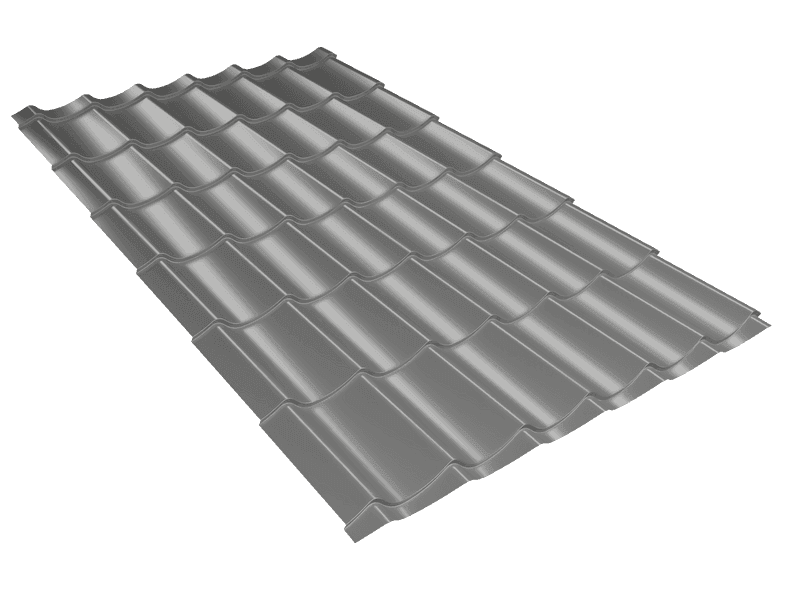 Tigla Metalica Caretta Attica, Lustro, grosime 0,50 mm — imagine 4