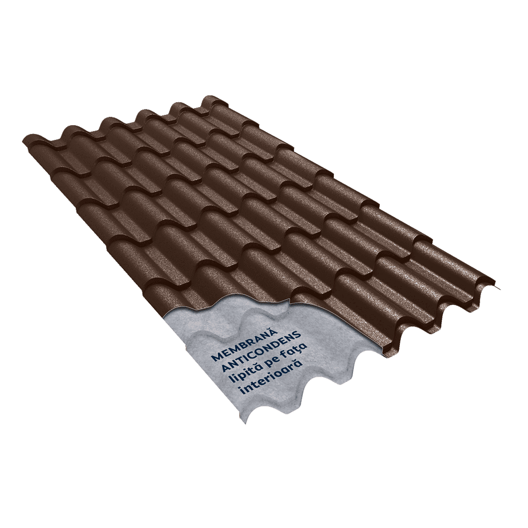 Tigla Metalica Caretta Nobel Smart Briliant, grosime 0,5 mm — imagine 4