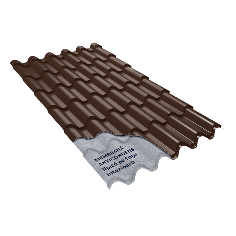 Tigla Metalica Caretta Nobel Smart Lustro, grosime 0,5 mm — imagine 3
