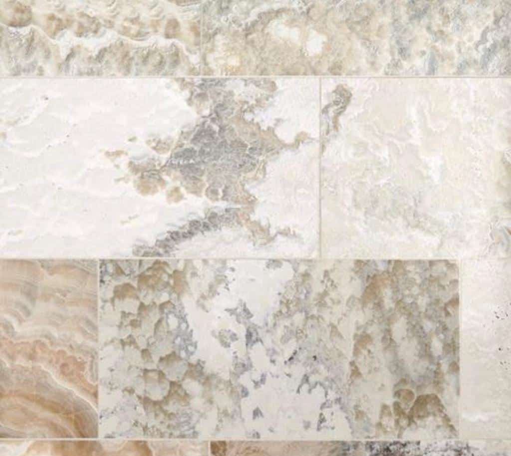 Travertin French pattern onyx tumbled 1.2cm — imagine 2