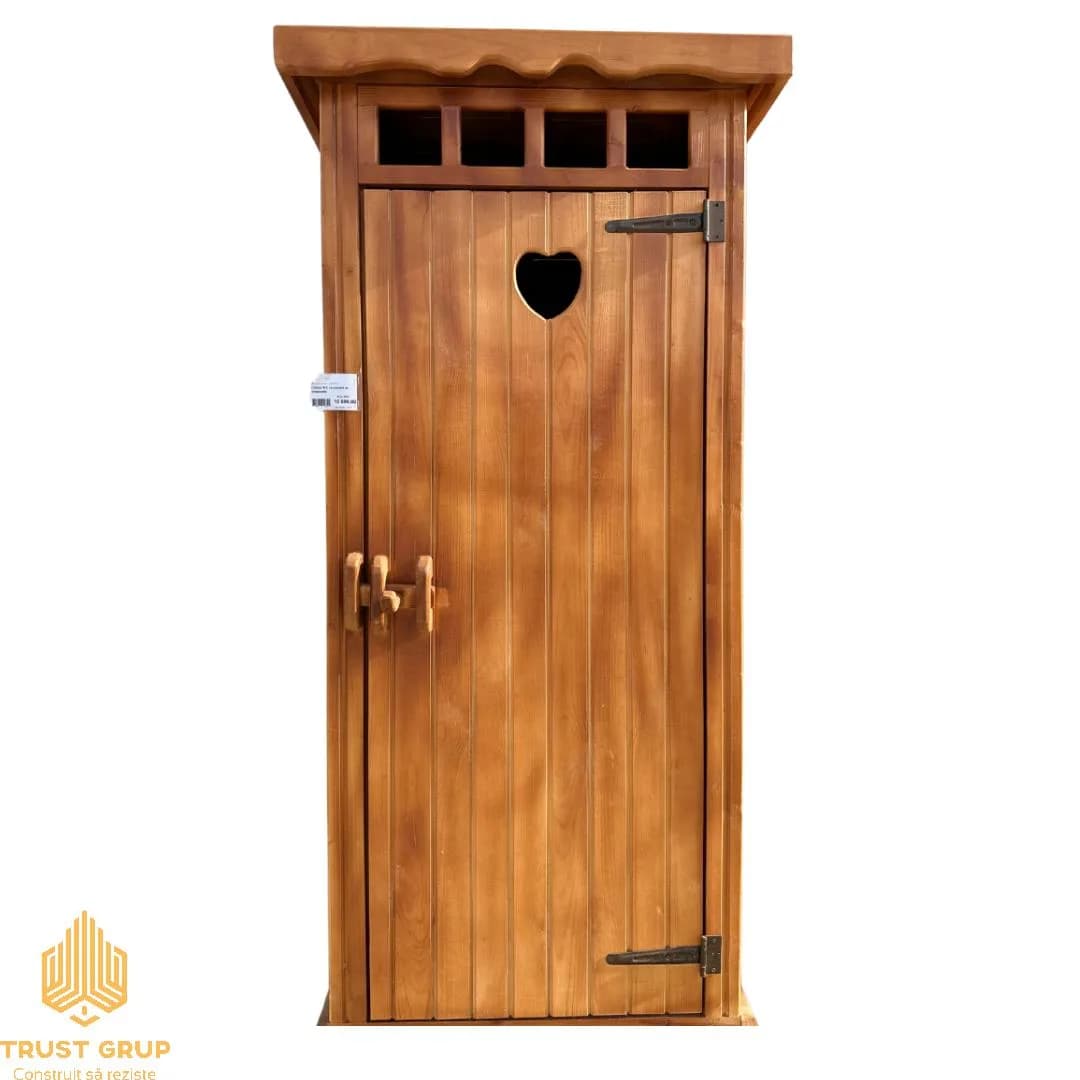 Cabină de WC cu ornament