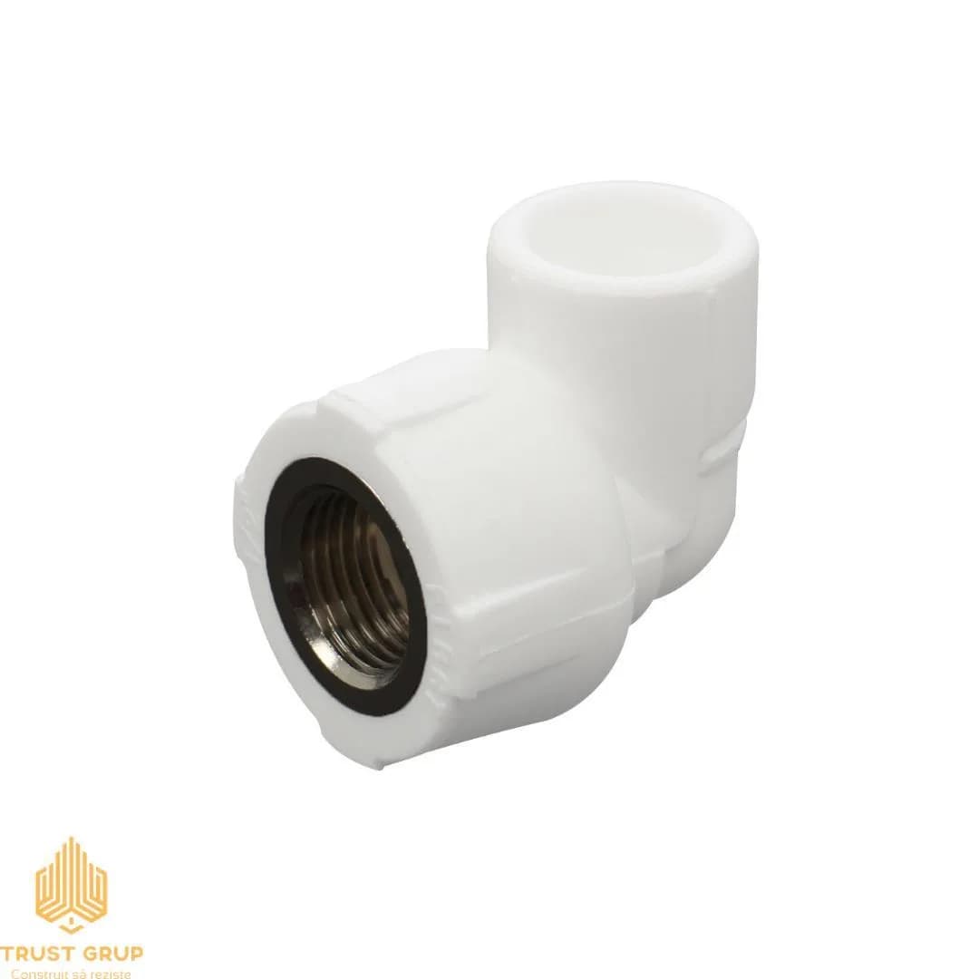 Cot racord F 25×3/4″ alb PPR (80/20)