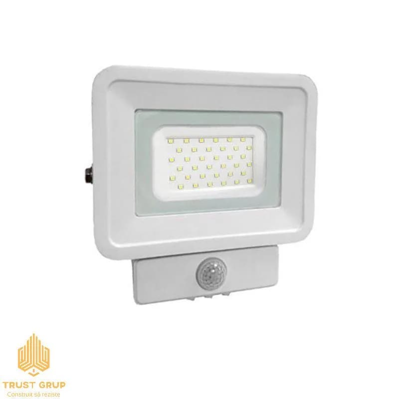 Proiector cu senzor LuminaLed 20W 6500K IP 65 (alb)