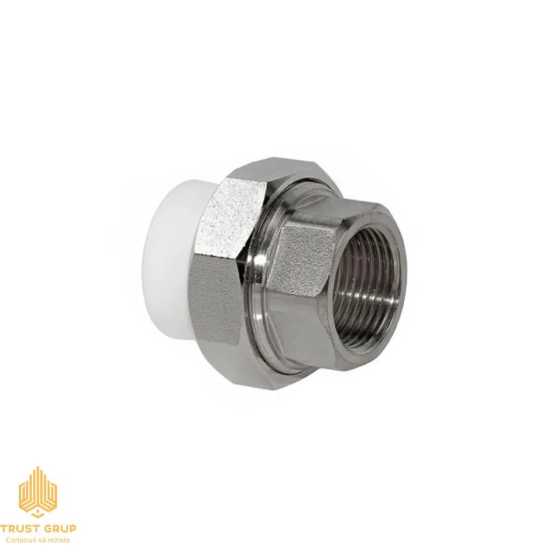 Racord olandez F 20×3/4″ alb PPR (50/300)