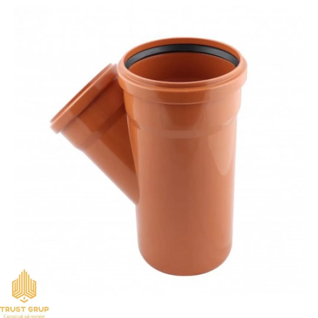 Ramificație diametrul 160×160 mm 45° (oranj) Valrom