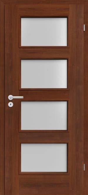 Usa de interior Malaga, folie decor, nuc — imagine 1