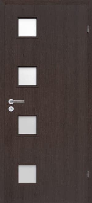 Usa de interior Modena 4, folie decor, wenge — imagine 1
