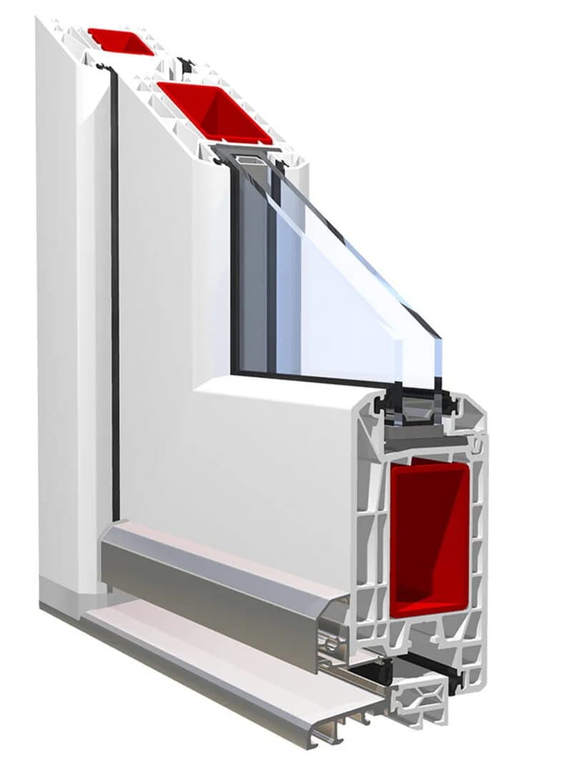 Uși intrare PVC Kömmerling 70 mm VefaSistem