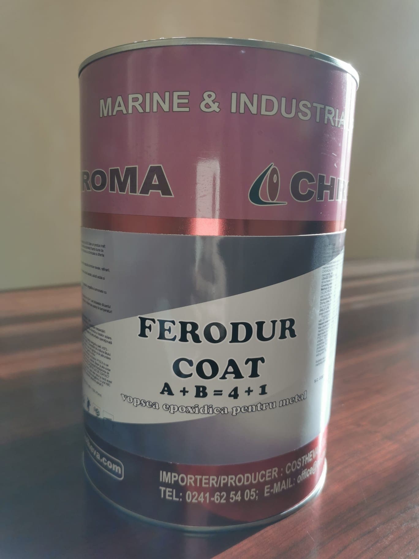 Vopsea epoxidica pentru metal #REZISTENT Ferodur Coat, 10L