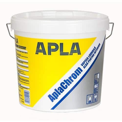 Vopsea lavabila alba pentru interior Apla Chrom 2.5L
