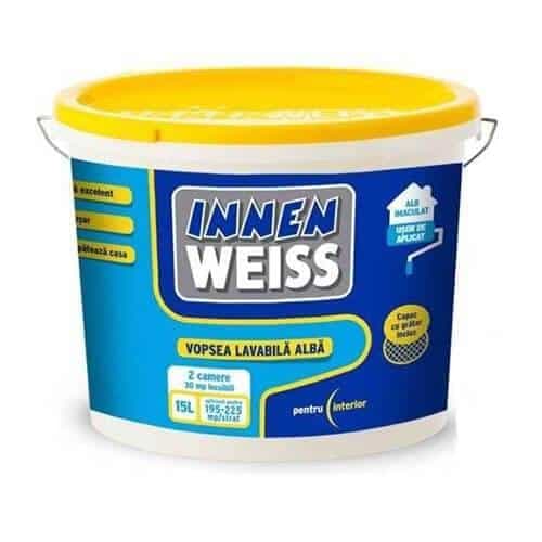 Vopsea lavabila alba pentru interior Innenweiss 15L