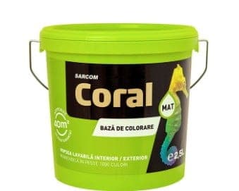 Vopsea lavabila, baza colorare TR, Coral, 2.5 L