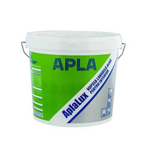 Vopsea superlavabila alba pentru interior Apla 10L