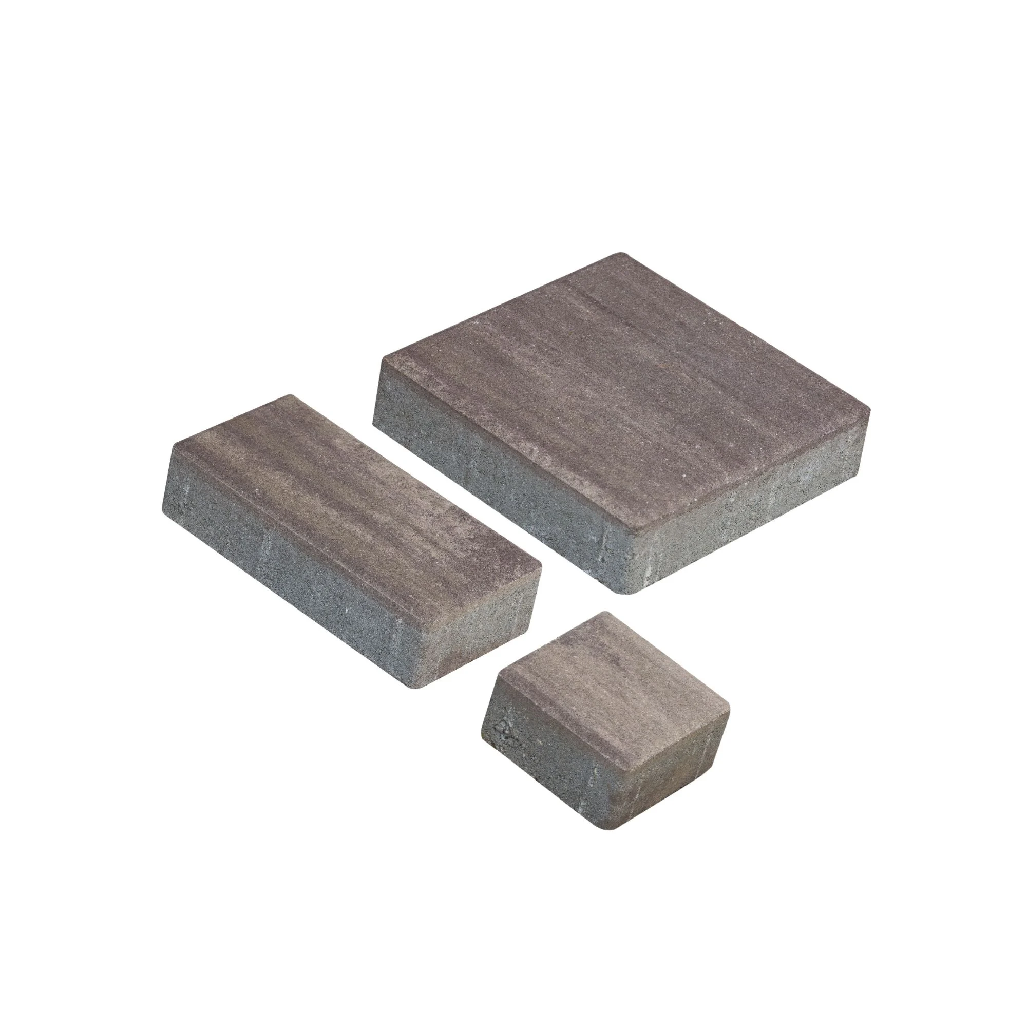 Pavaj Elis Fantasia, patrat si dreptunghi, maro patinat, 6 cm